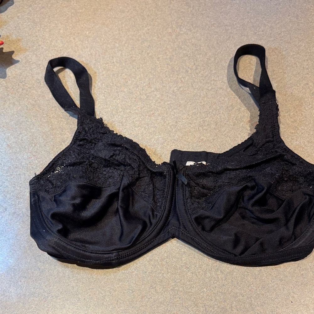 Lilyette Elegant Black Lace Bra